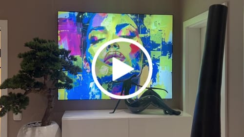 Customer video review of Wechselmotiv | Abstraktes Frauenporträt Gloria | Querformat