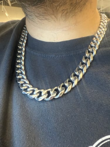 Customer photo review of 13mm Cuban Link Chain