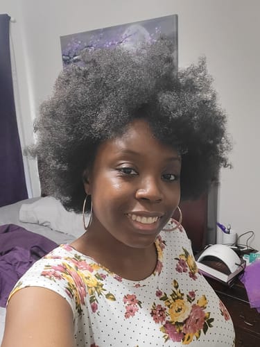 Customer photo review of 4C ONLY | Too Soothing Mint Serum Scalp Refresh & Growth Support for 4C Hair