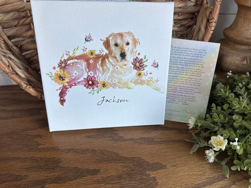 Customer photo review of Flowerpup Custom Pet Portrait (Humans too!)