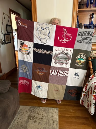 Twila W. review of Premium T Shirt Quilt image 1 out of 1