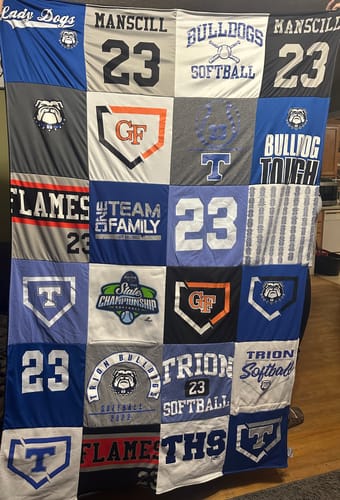 Customer photo review of Premium T Shirt Quilt