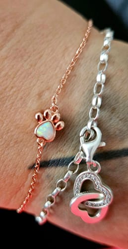 Customer photo review of Opalpfote Armband