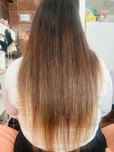 Customer photo review of Hidratox, tratamiento efecto bótox capilar instantáneo