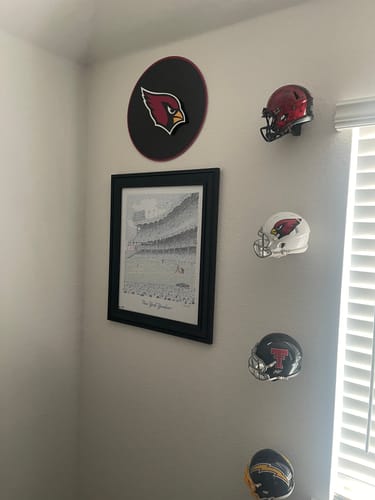 Customer photo review of Arizona Cardinals CRAFT SERIES 3D Embossed Metal Wall Art