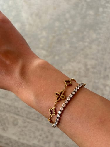 Kundenbewertung mit Foto zu Beige Agapi Armreif