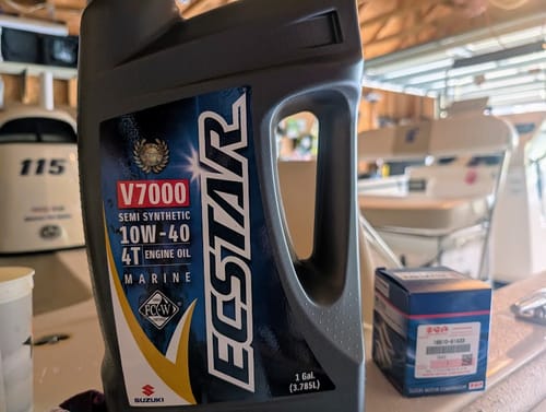 Customer photo review of Suzuki Outboard Oil Filter 16510-61A32