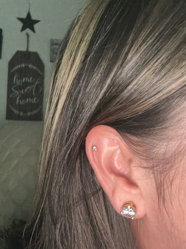 Customer photo review of Silver Tiny Diamond