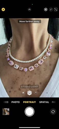 Customer photo review of CMS Tennis Necklace