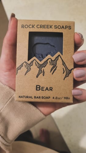 Customer photo review of BEAR SOAP | Wild Mountain Huckleberries