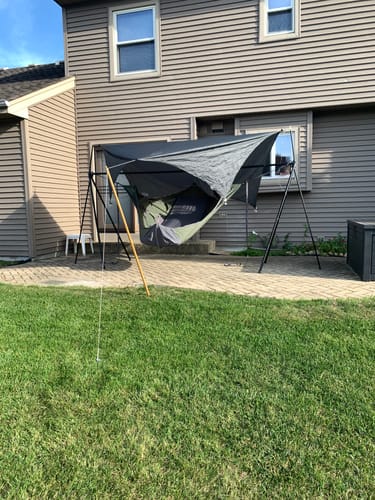 Customer photo review of Turtlebug Camper Hammock Stand