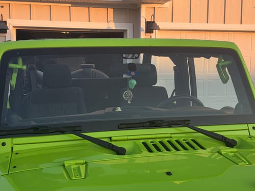 Customer photo review of JK & JKU Front Loop Grab Handles