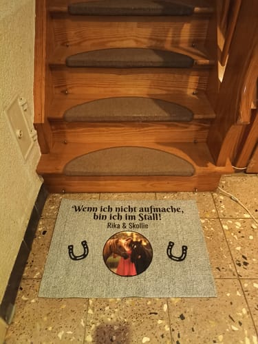 undefined review of Dein Pferdefoto - Individuelle Fußmatte image 1 out of 1