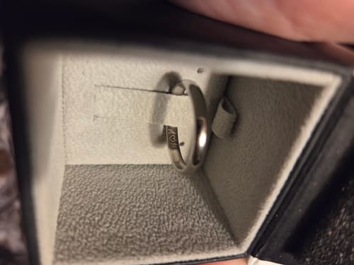 Customer photo review of 3mm Dome Wedding Band