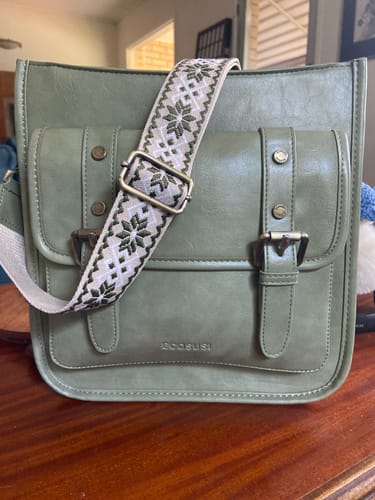Customer photo review of Sophie Vegan Leather Everyday Crossbody Bag