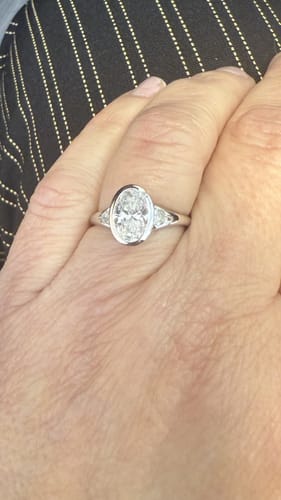 Customer photo review of The Symphony Bezel | Oval