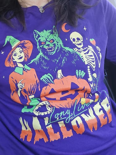 Customer photo review of Long Live Halloween Tee