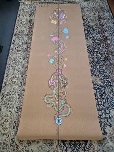 Customer photo review of Let Go Cork Yoga Mat