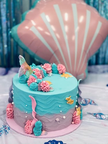 Customer photo review of Mermaid Cake