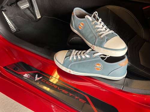 Customer photo review of Men's Gulf Low-Top Sneakers in Stone Blue