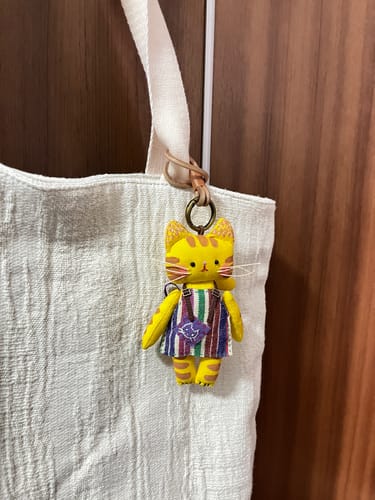 Customer photo review of Lucky Kitty Bag Charm (Limited-Time Offer)