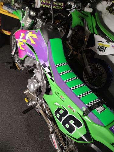 Customer photo review of Custom Seat Cover: 2023 Kawasaki KLX300R