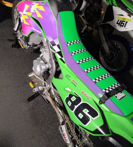 Customer photo review of Custom Seat Cover: 2023 Kawasaki KLX300R