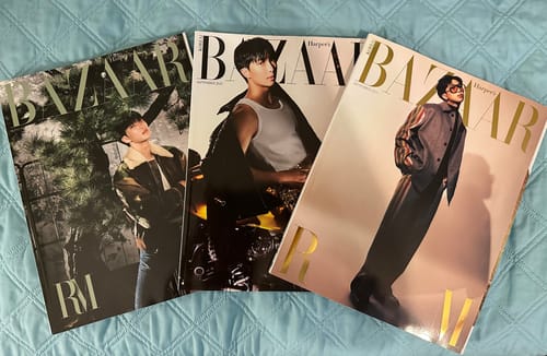 Customer photo review of BTS RM Harper’s BAZAAR MAGAZINE ALL SET
