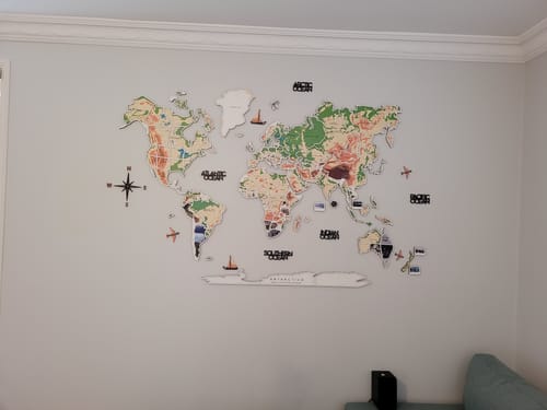 Customer photo review of World Photo Map Physical