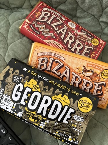 Customer photo review of The Geordie Bar double chocolate and caramel filled bar 145g
