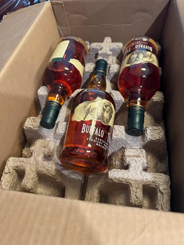 Customer photo review of Buffalo Trace Bourbon Whiskey 12 Pack