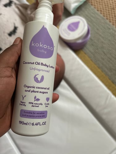 Customer photo review of Coconut Oil Baby Lotion