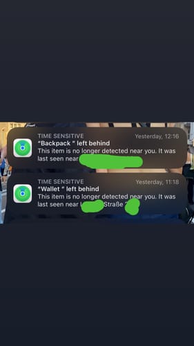 Customer photo review of SPOTMINDERS. Tracking card