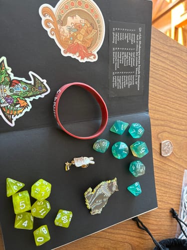 Customer photo review of $25 Mystery Dice Bag Bundle
