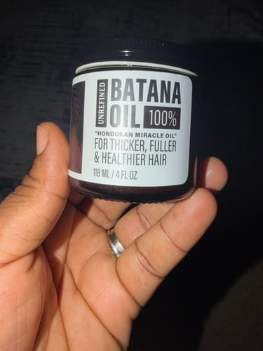 Customer photo review of 100% Unrefined Batana Oil 4 oz