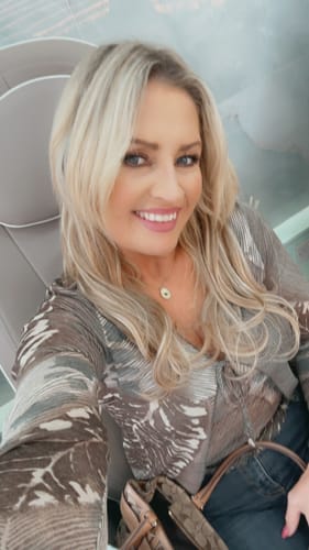 Customer photo review of Remy Human Hair Invisible Wire Extension - Mixed Blonde