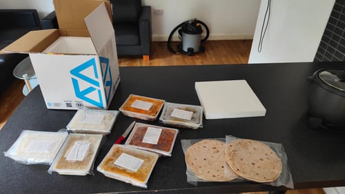 Customer photo review of PURE VEG MENU MIX & MATCH 5 WEEKLY MEALS SUBSCRIPTION