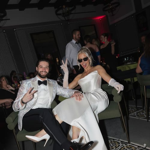 Chris review of Men's Sequin White Jacket Silver Falling Stars image 1 out of 1