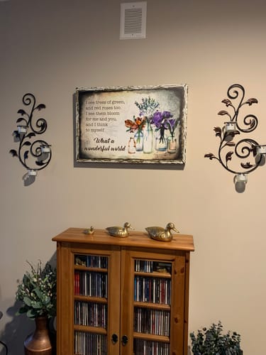 Customer photo review of What A Wonderful World Sign VIII