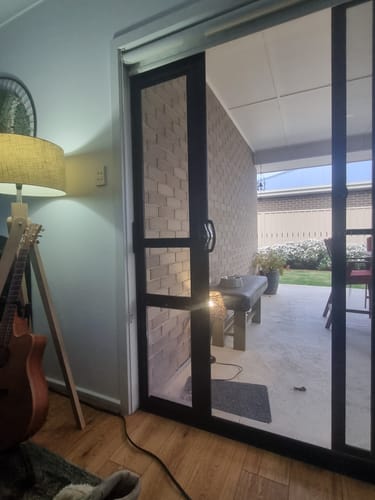 Customer photo review of Patio Pet Door Insert