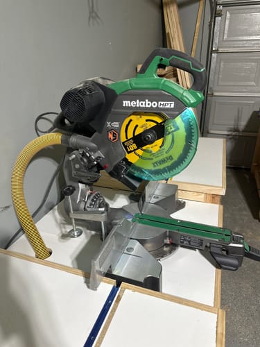 Customer photo review of Metabo/Hitachi 12" Miter Saw Dust Collection Chute