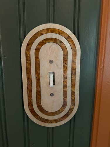 Customer photo review of Layered Portal Light Switch Cover