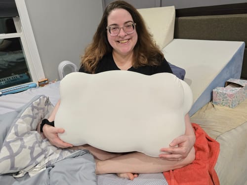 Customer photo review of Cloud Cooling Pillow Case