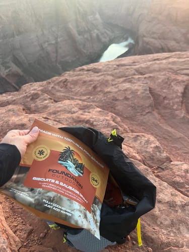 Customer photo review of FOUNDATION Outdoors Biscuits & Gravy Meal