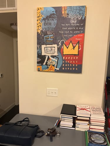 Customer photo review of Diamond In The Rough - Basquiat Style
