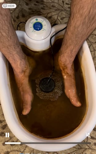 Customer photo review of Original - Wellzell Fußbad - Fußbad - Elektrolyse Fußbad