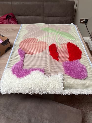 Customer photo review of Cherry Oh Baby Latch Hook Rug Kit