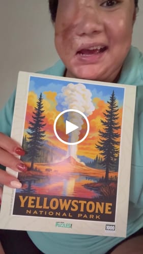 Customer video review of Yellowstone National Park Geyser Jigsaw Puzzle | Made in the USA