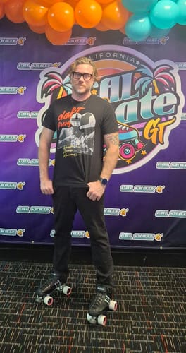 Customer photo review of Quadstar Carbon Roller Derby Skates - Tracer Silver