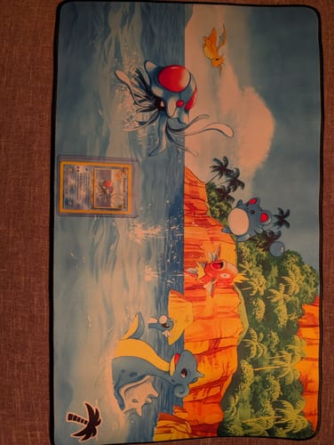 Customer photo review of Custom Playmat (24" x 14")